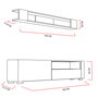Hanah Home Mueble para TV Arya - Blanco y Córdoba